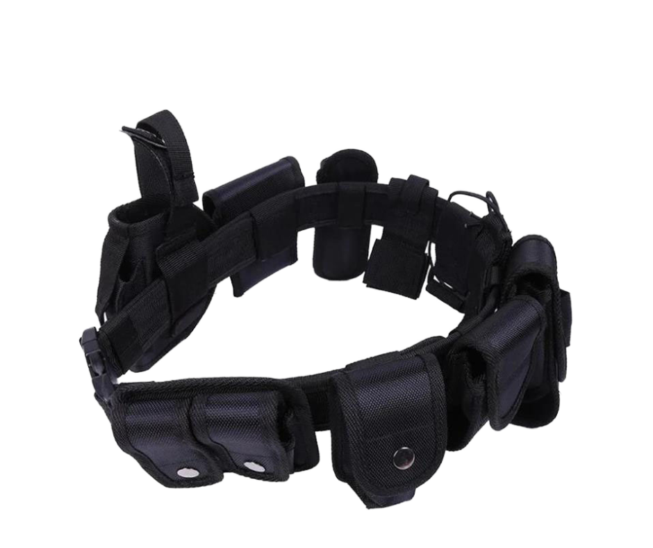 Tactical Duty Belt with 10 Sets Pouches