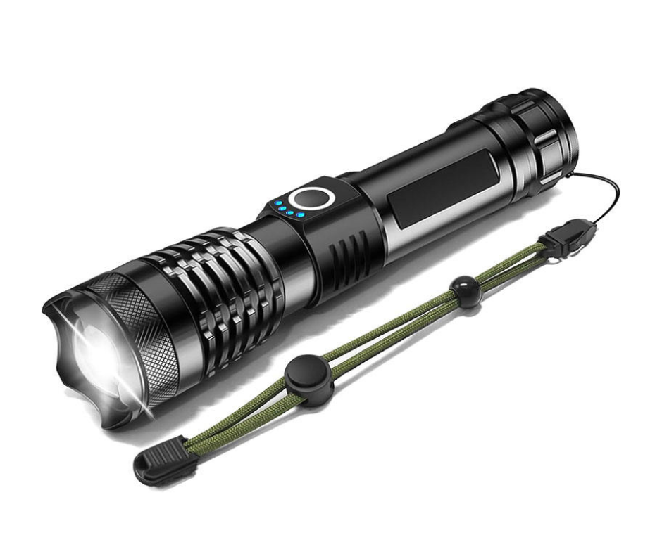 USB Rechargeable XHP50 LED 20W Tactical Torch